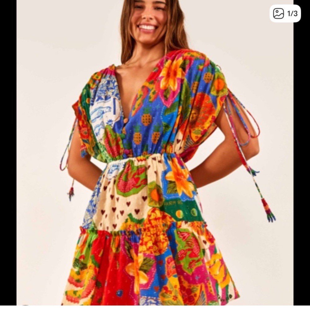 FARM Rio Colorful Sunny Mix Mini Dress